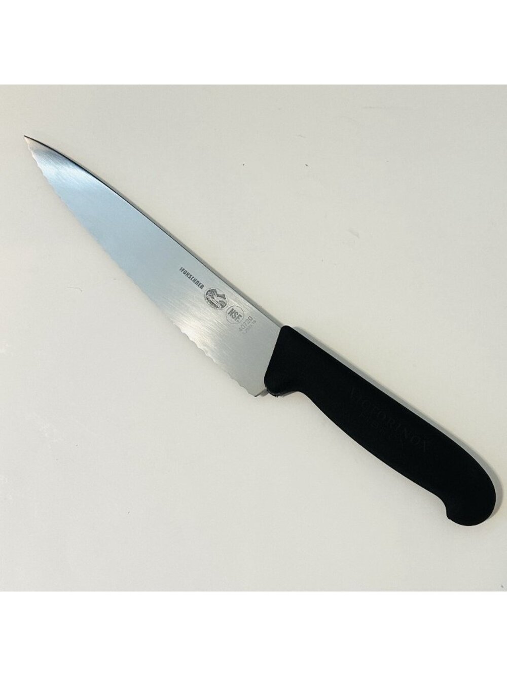 Victorinox Forschner Chef Knife 5.2033.19 40720 Fibrox 7.5" Serrated Blade NSF
